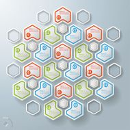 Seven Triangel Hexagons With Centre