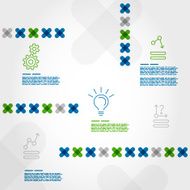 blue infographic template