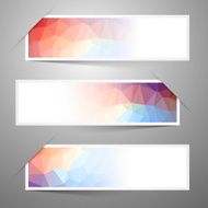 Empty Vector Labels with Triangles Background
