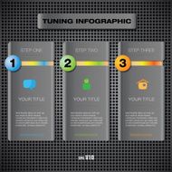 Vector web info panel elements N2