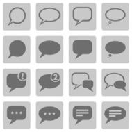 Vector Set of Bubbles Icons N6