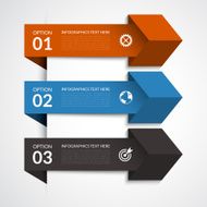 Modern arrow infographic elements N7
