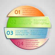 Vector abstract round list infographic element N2