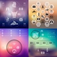 veterinary infographic with unfocused background N78