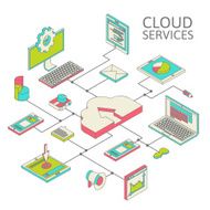 Data infographic isometric set N2
