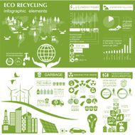 Environment ecology infographic elements Environmental risks N62
