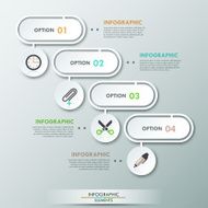 Modern infographic option banner N80