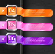 Colorful Buttons infographic template N4