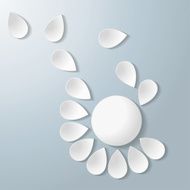 White Flying Flower