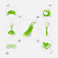 restaurant sticker infographic N17