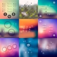 ecology infographic with unfocused background N50