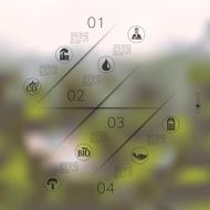 ecology infographic with unfocused background N51