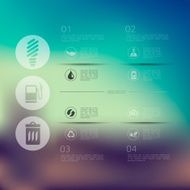 ecology infographic with unfocused background N52