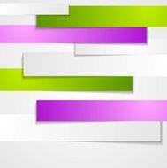Abstract paper stripes