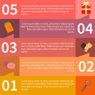 Icon flat infographics element design