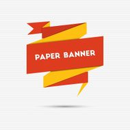 Abstract colorful paper banner N5