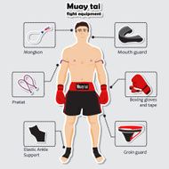 Sport equipment for muay tai martial arts