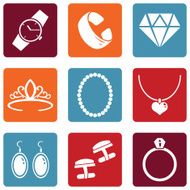 Vector Set of Jewellery Icons N4