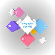 Infographic element Different squares