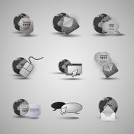 Collection Of Website Elements and Icons N2