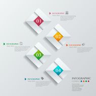 Infographic with white diamond on the grey background N2