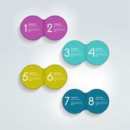 Two elements scheme diagram Infographic template N2