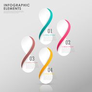 modern colorful infinity symbol infographic elements N2