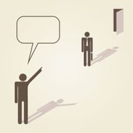 Get out Vector Illustration
