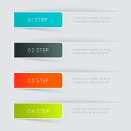 Abstract business info graphics template with icons N103