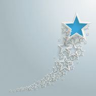 White Stars Dust Growth Blue Star