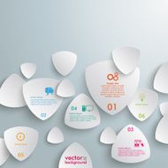 White Round Triangles Infographic