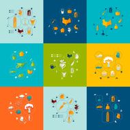 agriculture flat infographic N31