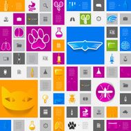 Veterinary sticker infographic N108