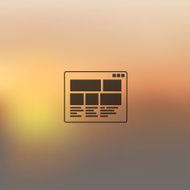 interface icon on blurred background N2