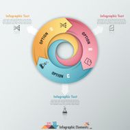 Modern infographics options banner N652