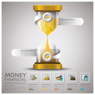 Sandglass Money And Financial Business Infographic N3