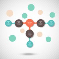 colorful round diagram metaball infographics N18
