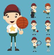 Set of boy and sport N2