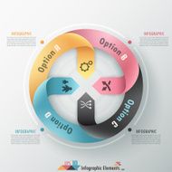 Modern infographics options banner N655