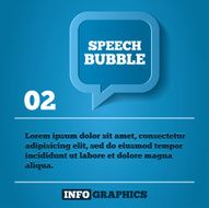 Speech bubble step background For infographics