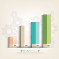 Business info graphics with graphs design