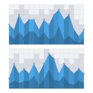 Blue Business Diagram Graph Chart Vector