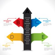 creative arrow info-graphics N2