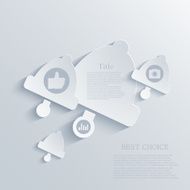 Vector modern bell background Eps 10
