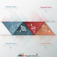 Modern infographics options banner N660
