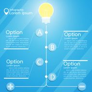 option lamp vector illustration