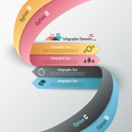 Modern infographics options banner N663