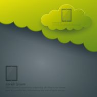 Cloud computing social abstract background concept N4