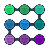 Metaball template colorful round diagram infographics for presen N9