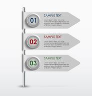 Colorful info graphic banner template